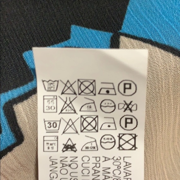 NWT. Zara Ethnic Print Drawstring Tank Top. Size M - Picture 8 of 8